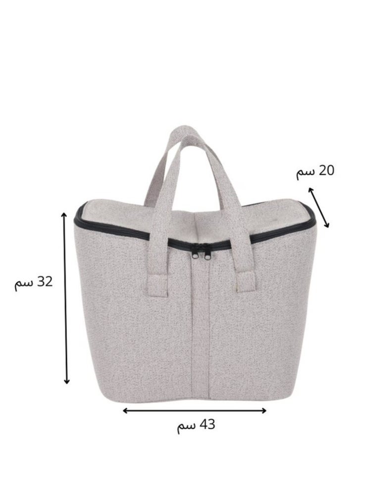 HOMEVEO - A basket and bag to carry tea and coffee thermoses and coffee pots for trips and picnics made of durable materials, ensuring their long-term use - Image 1