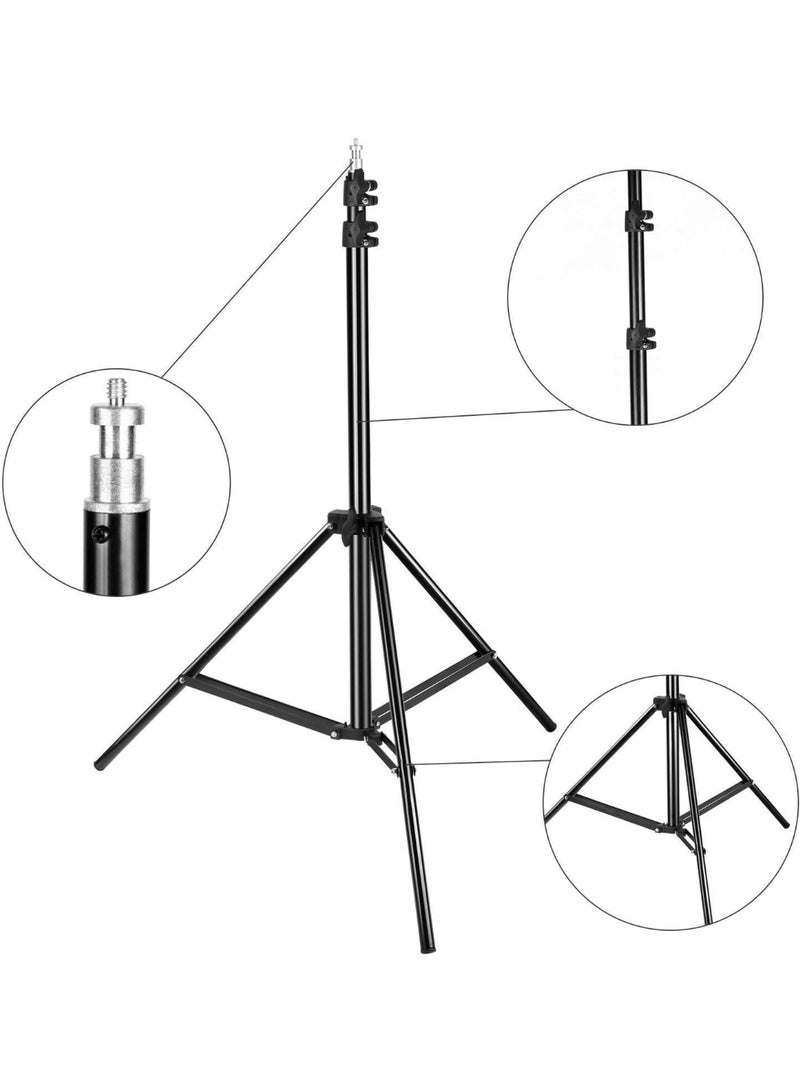 Professional 2M Tripod Stand for Photography & Studio Use – Adjustable & Heavy-Duty Light Holder for Cameras, Ring Lights & More - Image 2