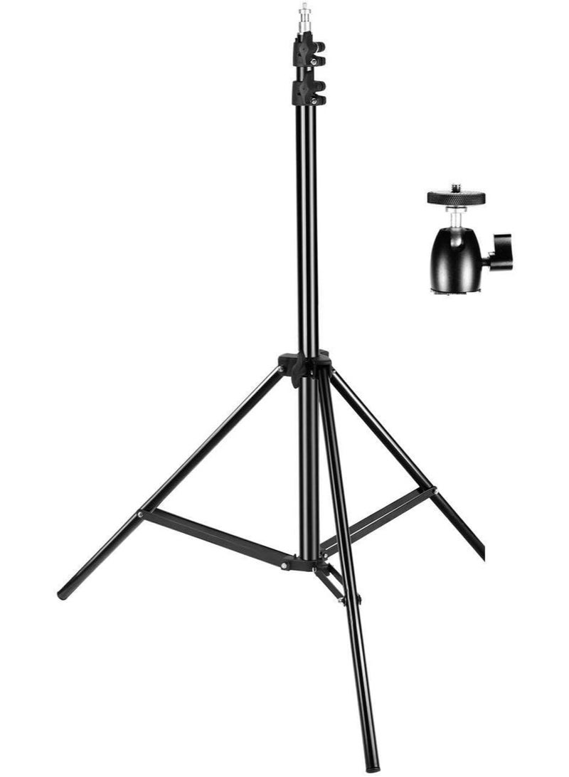 Professional 2M Tripod Stand for Photography & Studio Use – Adjustable & Heavy-Duty Light Holder for Cameras, Ring Lights & More - Image 1