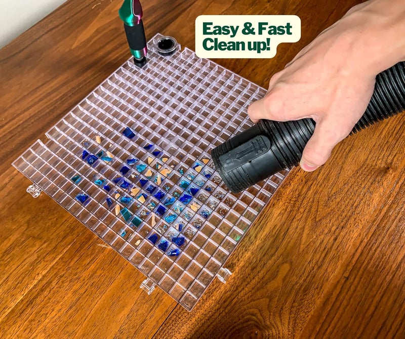 Creator's Waffle Grid 1-Pack - The Original Multi-Use Modular Grid System - Solid Bottom - Best Used for Cutting Glass, Catching Small Pieces, Contain Water, Put Under Plants, Etc. - Made in USA - Image 3