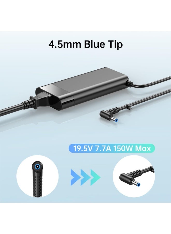 Terabyte 120W Laptop Power Adapters Compatible for HP USB C Dock G5 Power Supply, Compatible for HP Omen Charger 150W TPN-CA11 TPN-DA09 - Image 3