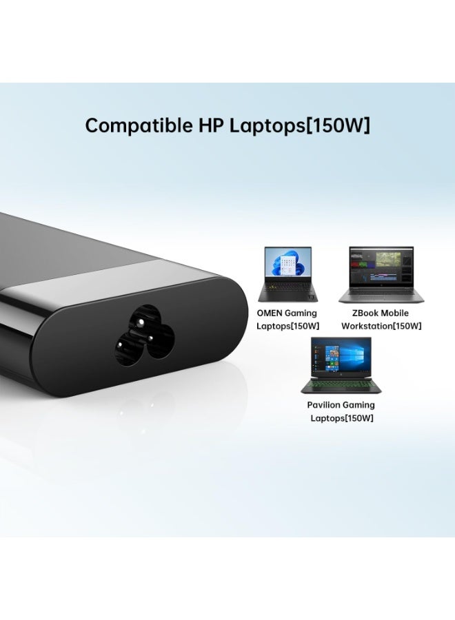 Terabyte 120W Laptop Power Adapters Compatible for HP USB C Dock G5 Power Supply, Compatible for HP Omen Charger 150W TPN-CA11 TPN-DA09 - Image 4