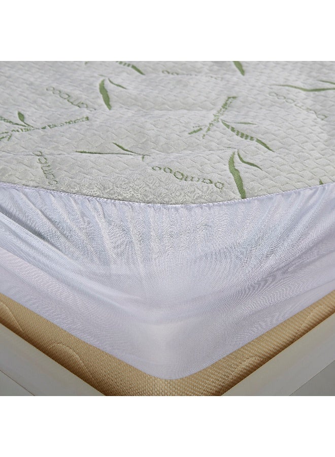 Home Box واقي مرتبة سوبر كينغ بحجم مقاوم للماء من الخيزران - Image 4