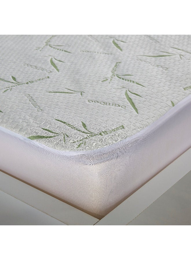 Home Box واقي مرتبة سوبر كينغ بحجم مقاوم للماء من الخيزران - Image 3