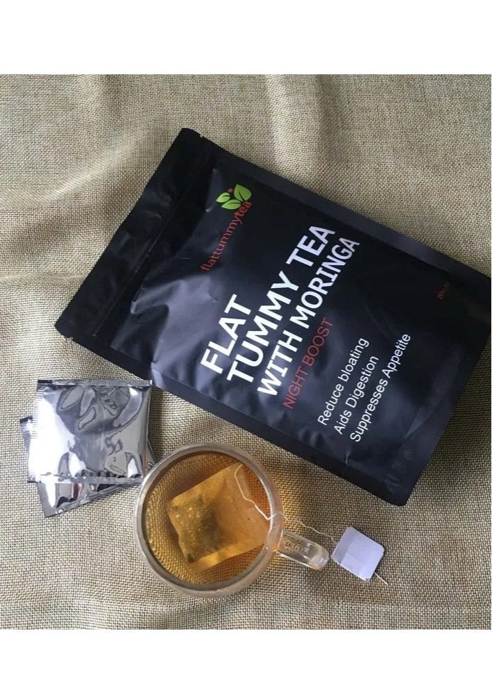 Wins Town Flat Tummy Tea With Moringa ,Detox Tummy Tea Bags, 28 Days Weight Loss Slimming Tea, Detox Tea Support Healthy Digestive And Metabolism  - Image 2