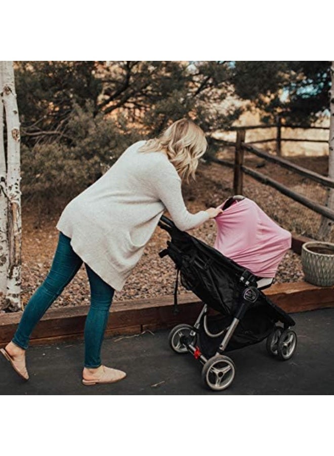 Moro Moro Parker Baby 4 In 1 Car Seat Cover For Girls And Boys - Stretchy Car seat Canopy - Image 5