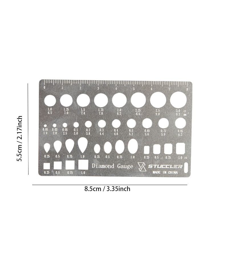 Silvery Grey Diamond Size Measuring Tool Precision Jewelry Calipers For Gemstones - Image 3