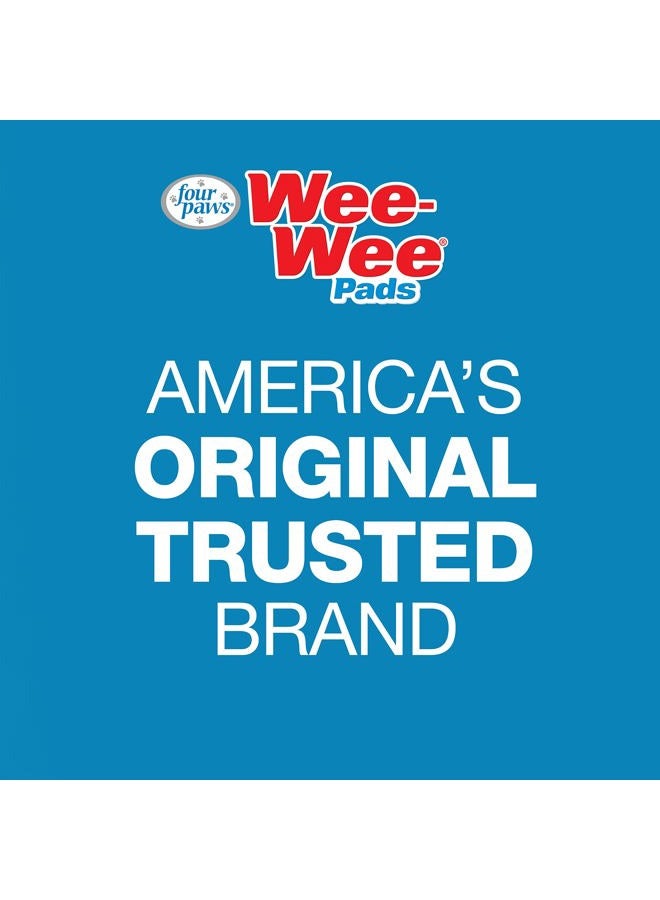 four paws Wee-Wee Super Absorbent Dog Pee Pads with Insta-Rise® Border Insta-Rise Border 10 Count - Image 3