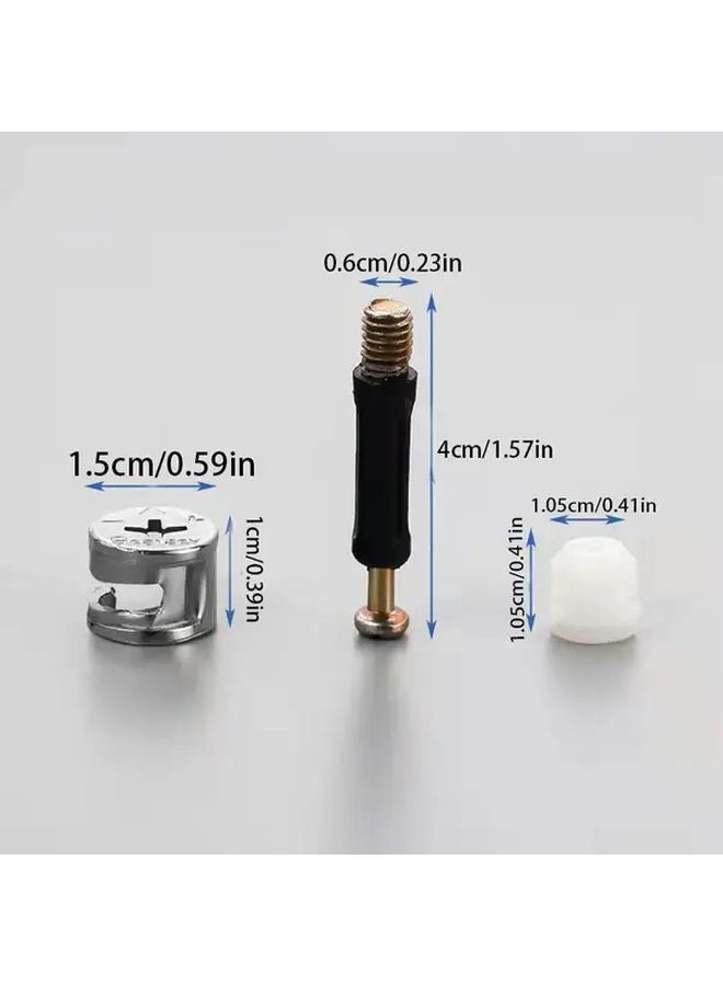 30pcs Eccentric Nut Fasteners 3 In 1 Connector Cam Lock For Cabinet Wardrobe - Image 1