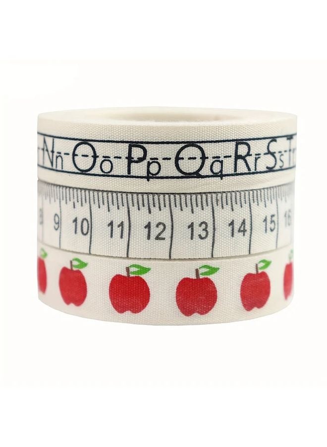 Apple Strawberry Woven Ribbon With Ruler Measurement Scale For DIY Crafts And Gift Wrapping - Image 5