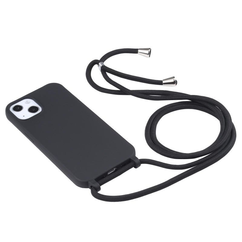 erorex Candy Colors TPU Protective Phone Case with Lanyard For iPhone Air(Black) - Image 2