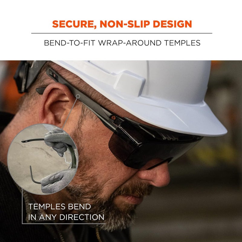 Ergodyne Skullerz OSMIN OTG Safety Glasses Anti Fog Over the Glasses Anti Scratch Protective Eyewear - Image 5