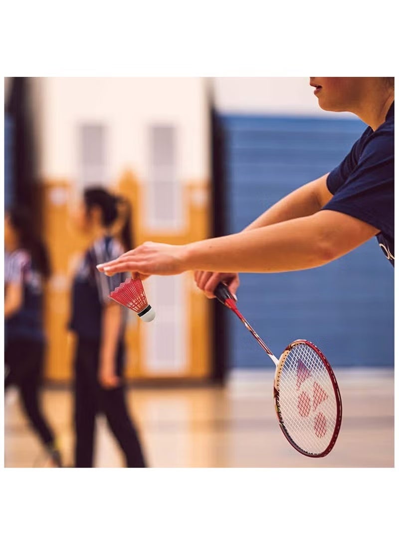 سوفام 12 كرة الريشة من النايلون مع درجة عالية من الثبات والمتانة، ثقوب للعبة اللياقة الرياضية في الهواء الطلق (متعددة الألوان) - Image 5