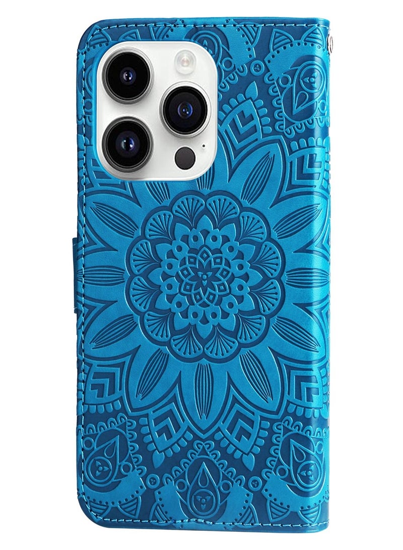 Suteni Heat Embossed Flip Cover Leather Card Slots Phone Case for iPhone - Image 2