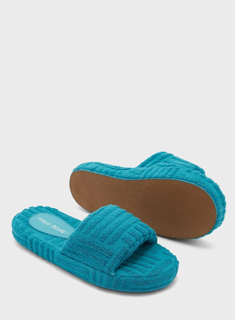 PUBLIC DESIRE One Strap Flip Flops