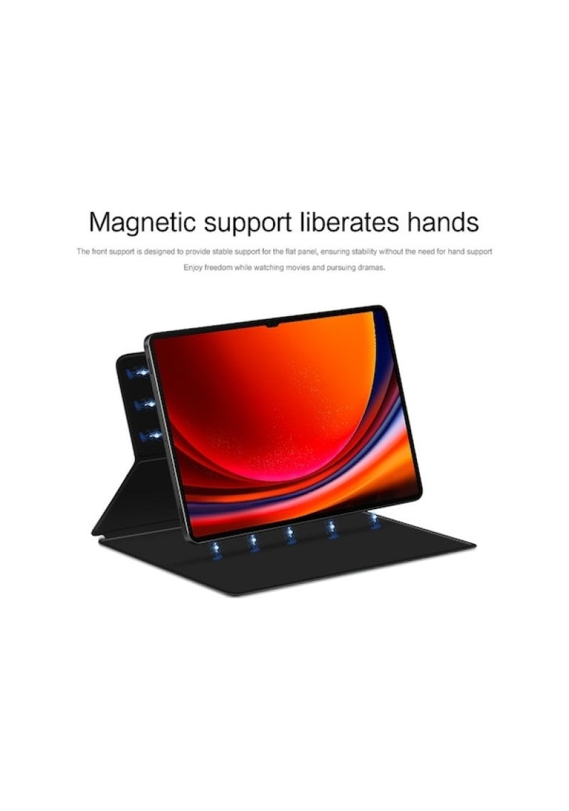 Suitable for Samsung Tab S9 Ultra 14.6-inch magnetic protective case, flat pen slot shell Magnetic protective cover - Image 2