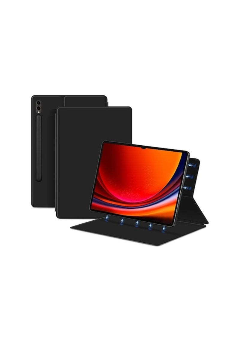 Suitable for Samsung Tab S9 Ultra 14.6-inch magnetic protective case, flat pen slot shell Magnetic protective cover - Image 1