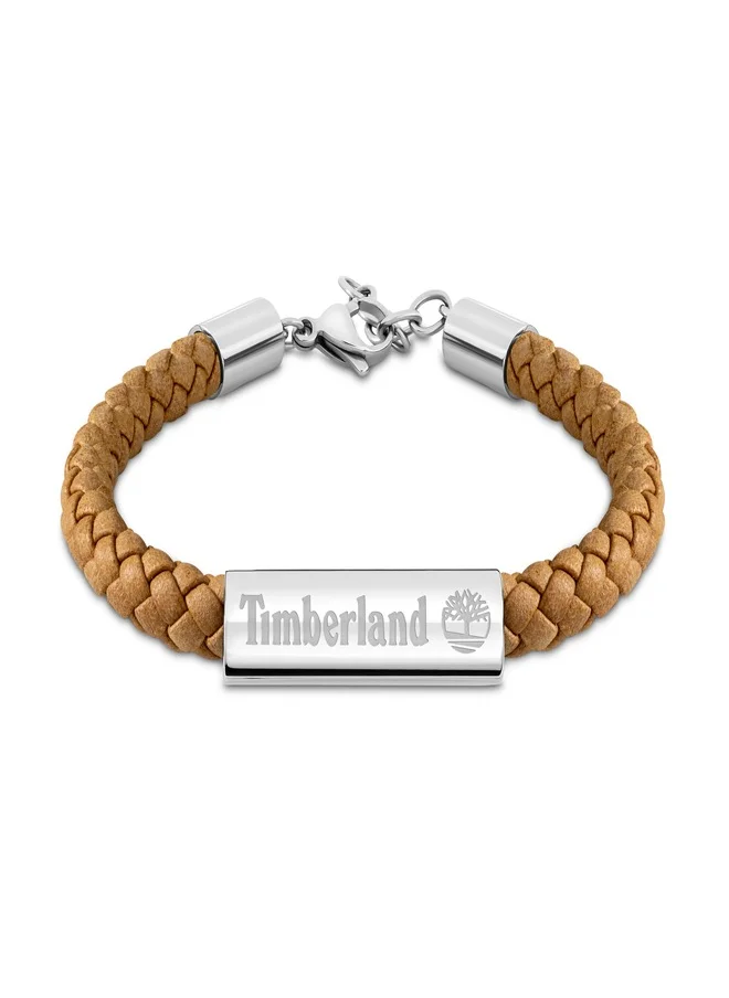 تمبرلاند Timberland Baxter Lake Wheat Leather Bracelet For Men With Lobster Claw-TDAGB0001805