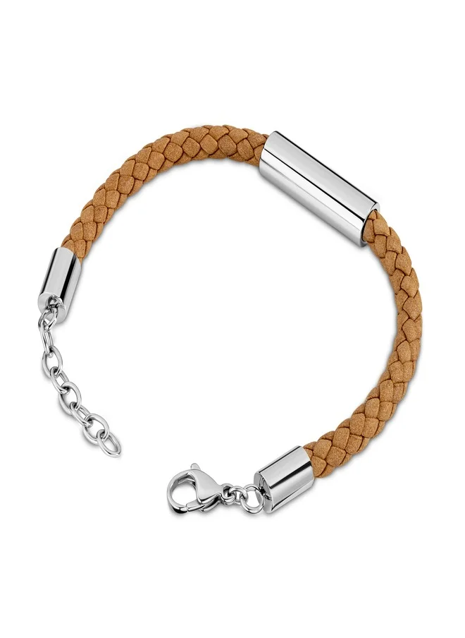 تمبرلاند Timberland Baxter Lake Wheat Leather Bracelet For Men With Lobster Claw-TDAGB0001805