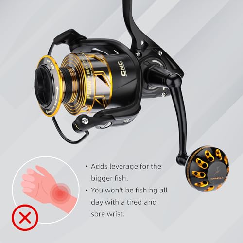 GOMEXUS Power Handle for Battle II/III 1000-4000 Spinning Fishing Reel Replacement Handle - Image 5