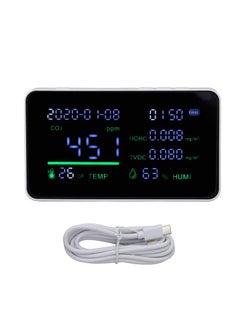 Thoraya Infrared Carbon Dioxide Detector Semiconductor Sensor CO2 TVOC Temperature Humidity Air Quality Tester Meter  - Image 1