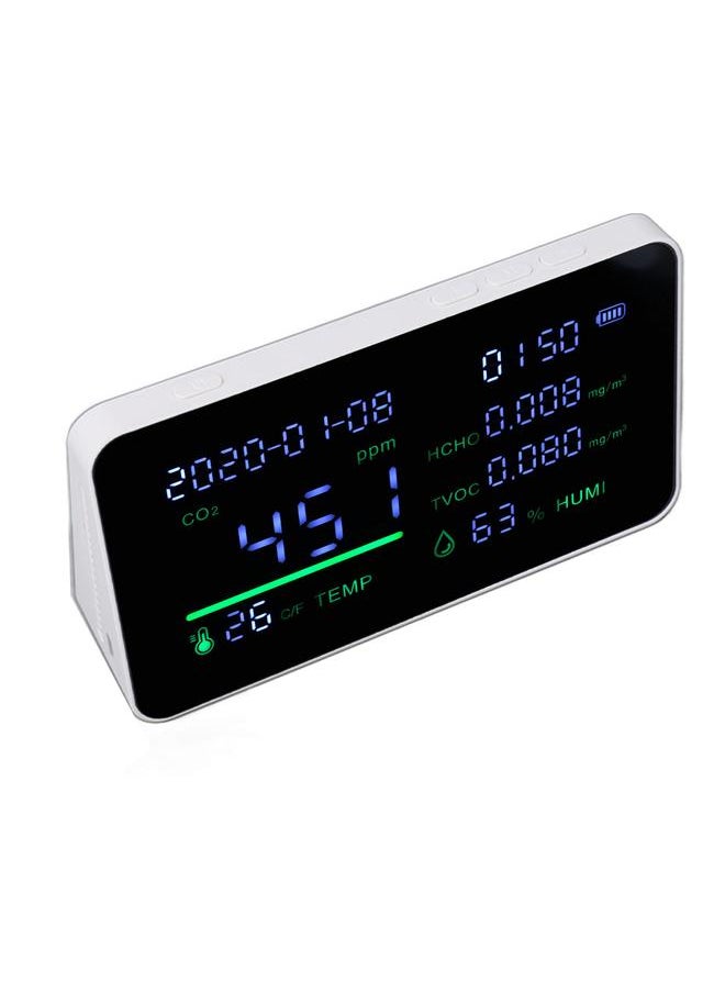Thoraya - Infrared Carbon Dioxide Detector Semiconductor Sensor CO2 TVOC Temperature Humidity Air Quality Tester Meter - Image 1