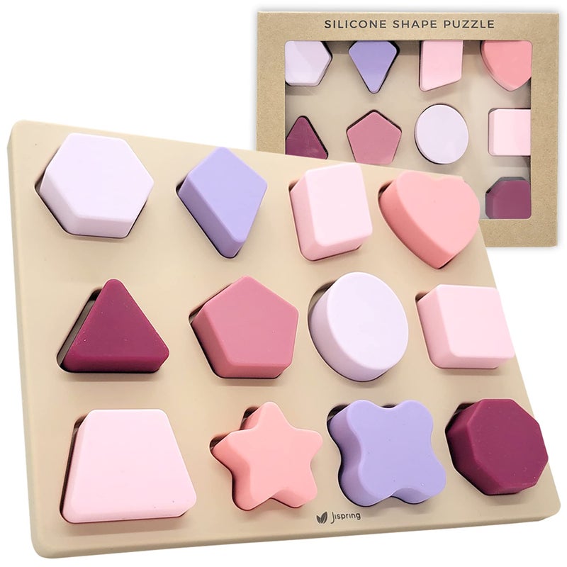Jispring 100 Silicone Shape Puzzles for Dementia Products for Elderly Cognitive Matching Games Fidget Sensory Toys for Alzheimers Dementia Activities for Seniors Anxiety Relief Tiles - Image 3