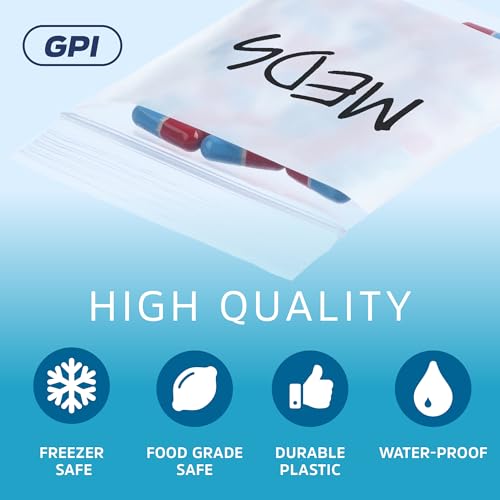 GPI Pack of 100 1.5" x 2" Clear Plastic Reclosable Zip Jewelry Bags - Bulk 2 mil Thick Strong & Durable Poly Baggies With Resealable Zipper Top Lock & write-on white block, for storage & shipping - Image 3
