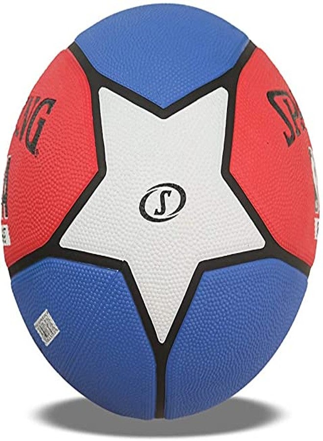 Spalding Basketball Without Pump Highlight Basketball NBA Basketball Size 7 Basketball for Men Full Size Adult Basketballs (Multicolor with Pump) - Image 5