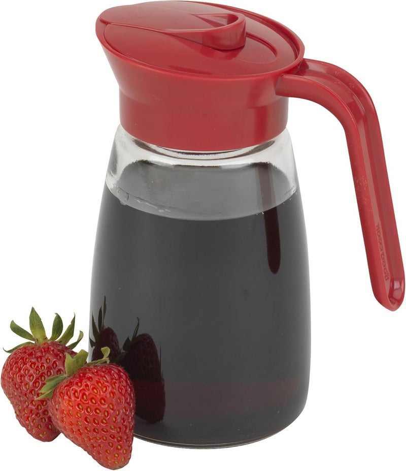 GoodCook Everyday 12 oz. Syrup Dispenser – Easy Pour Spout Waffle & Pancake Syrup Dispenser Container, Glass Syrup Bottle for Maple Syrup, Honey, Barbecue Sauce - Image 1