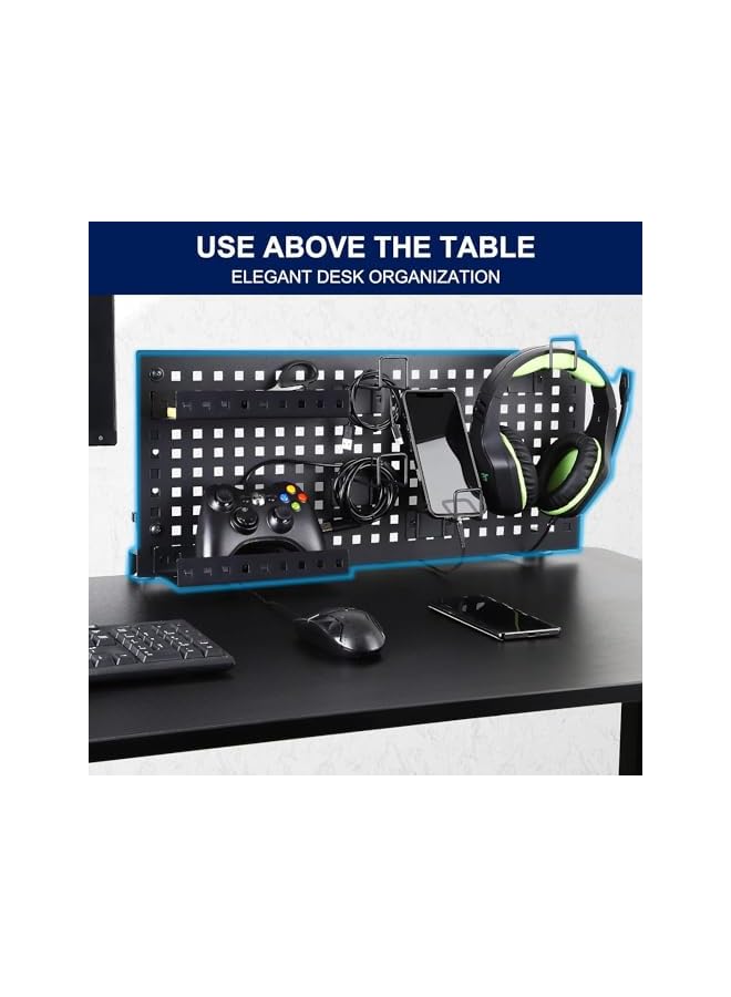 PROMASS promass Under Desk Cable Management Tray No Drill - Game controller storage bracket，22.8" Desk Cable Tray with Wire Organizer and Desk Cord Organizer  - Image 3