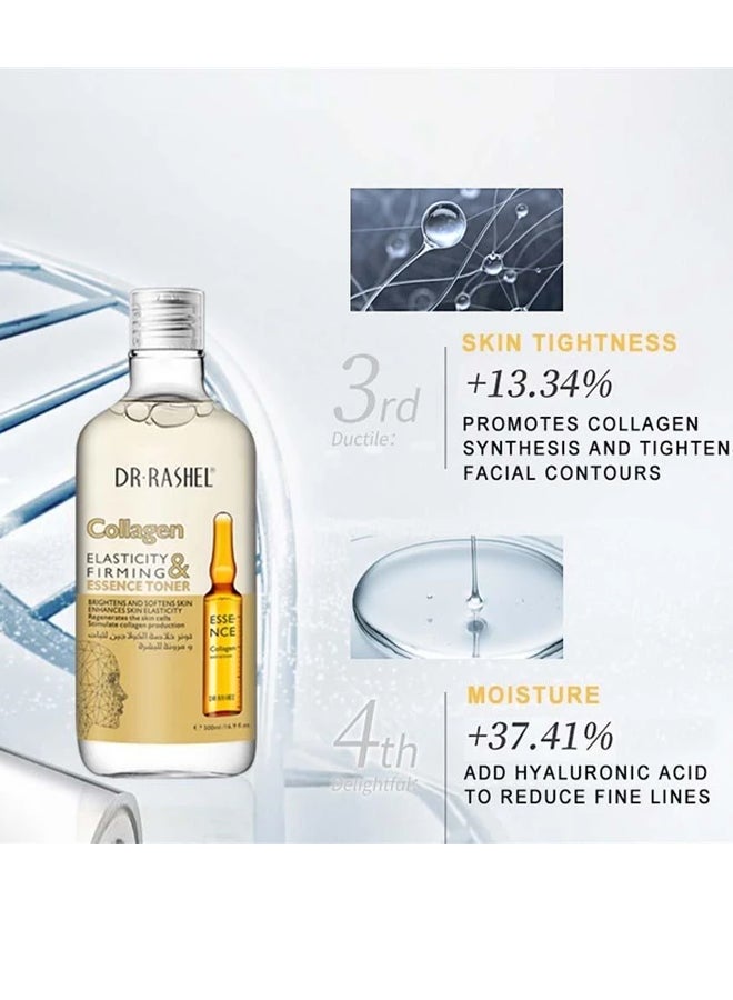 DR. RASHEL Collagen Elasticity & Firming Essence Toner Clear 500ml - Image 5