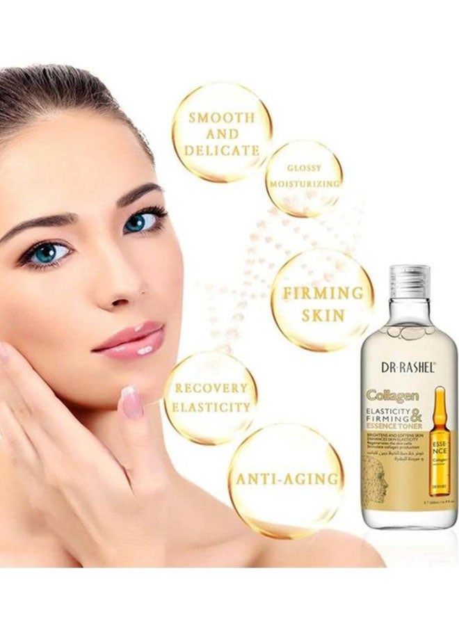 DR. RASHEL Collagen Elasticity & Firming Essence Toner Clear 500ml - Image 3