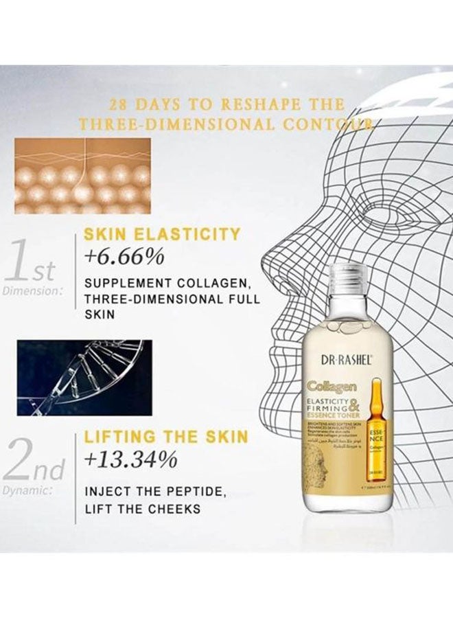 DR. RASHEL Collagen Elasticity & Firming Essence Toner Clear 500ml - Image 2
