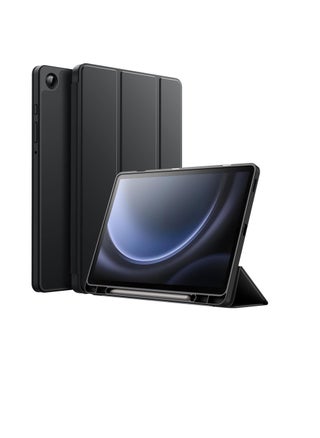 Samsung Galaxy Tab A9+/ A9 Plus Case 11 inch 2023 (SM-X210/X216/X218) Case with Pen Holder, Soft TPU Back Trifold Stand Protective Smart Cover Flip, Auto Wake&Sleep (Black) - pzsku/ZE527D57E14E7D785FF01Z/45/_/1722530633/17ddd622-ff18-44a3-b89f-fe4c3de61931