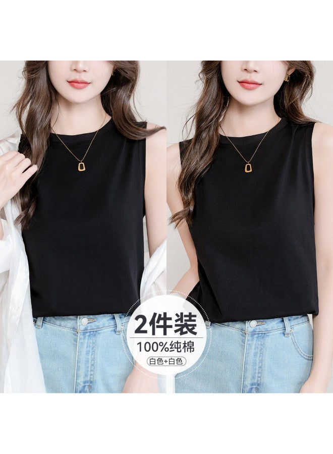 MIIOW Women'S Camisole Solid Color Versatile Sleeveless Top For Layering Or Outerwear - Image 3