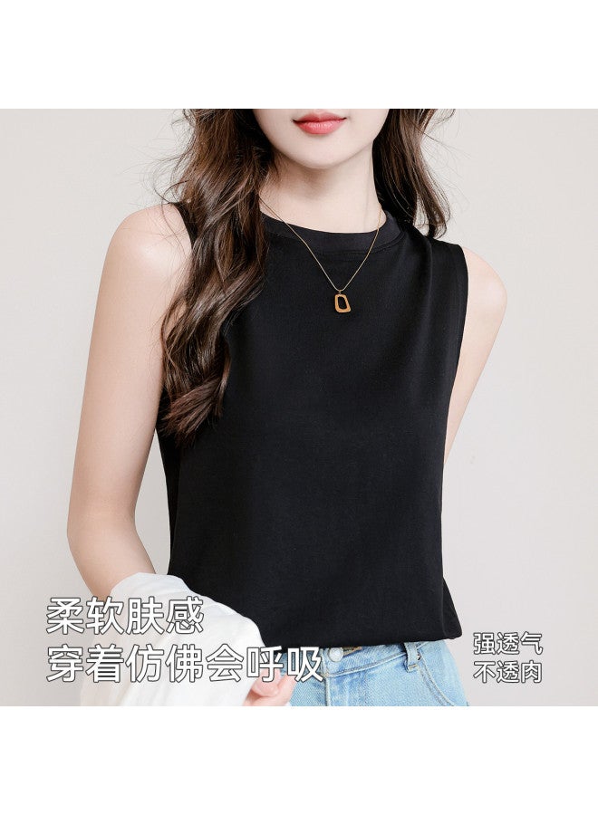 MIIOW Women'S Camisole Solid Color Versatile Sleeveless Top For Layering Or Outerwear - Image 5