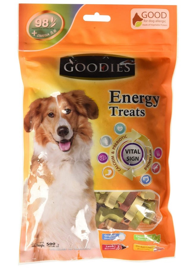 Goodies Energy Treats Bone Shaped For Adult Dogs, Lamb Flavour, 500 G  - Image 1