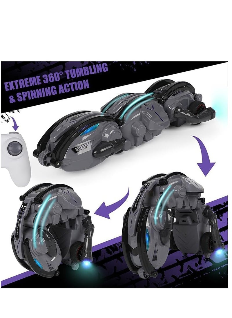 LBMT 2.4Ghz Remote Control Car, 360°Rolling RC Car with LED Lights, Drift Stunt Snake Car, Indoor Outdoor Play Vehicles for Kids Over 6 Years Old  - Image 2