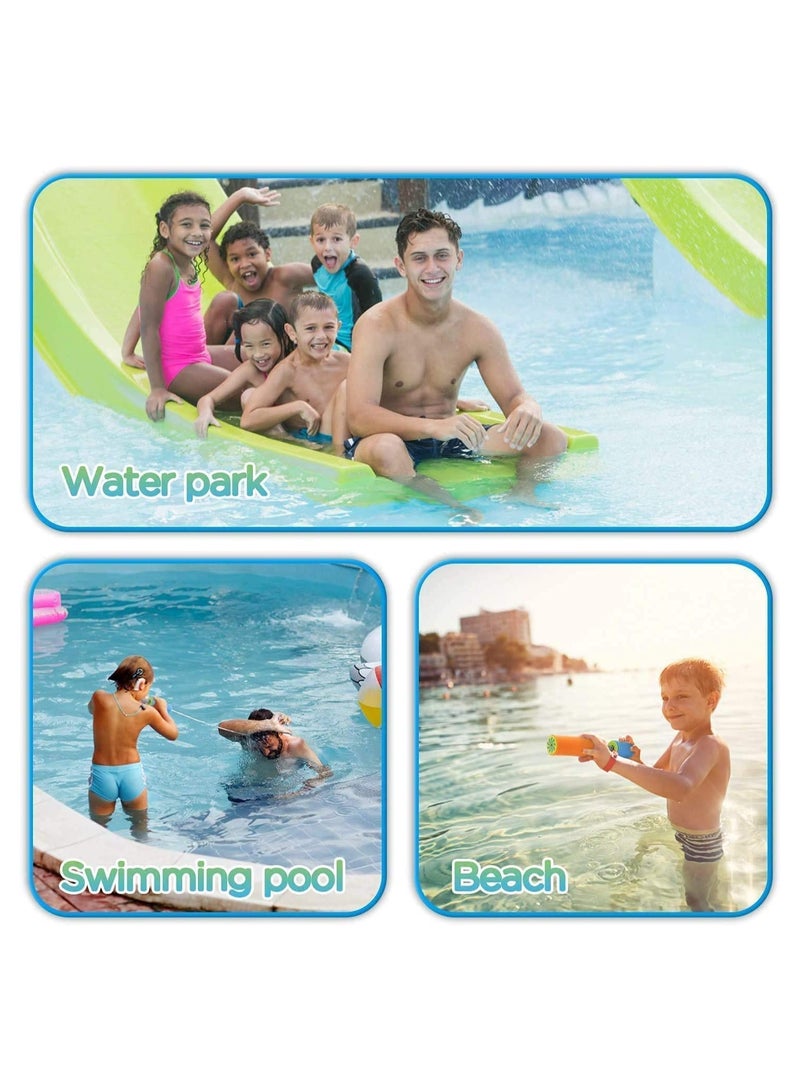 KASTWAVE مسدس مياه، 6 قطع من مسدس الماء الرغوي مجموعة قاذف الماء الرغوي ألعاب حمام السباحة للأطفال والكبار لعبة الماء الناسف مطلق النار للسباحة في الصيف، حمام السباحة في الهواء الطلق على الشاطئ لعبة لعب للحفلات، حديقة حمام السباحة في الهواء الطلق - Image 5