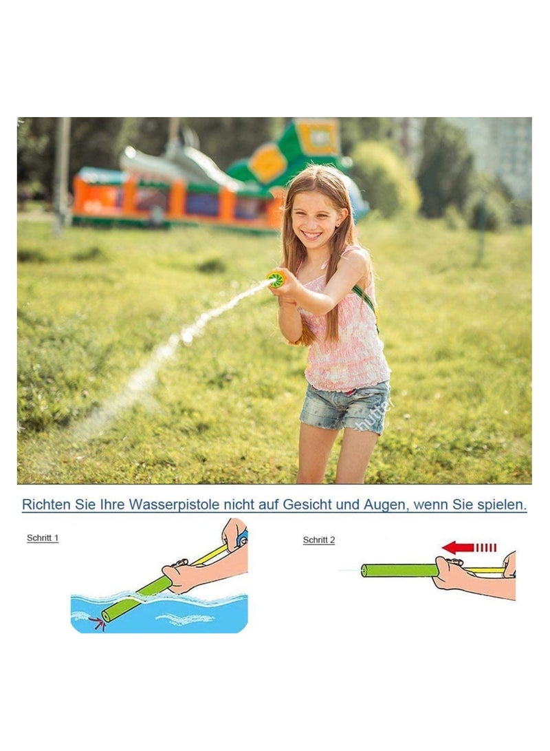 KASTWAVE مسدس مياه، 6 قطع من مسدس الماء الرغوي مجموعة قاذف الماء الرغوي ألعاب حمام السباحة للأطفال والكبار لعبة الماء الناسف مطلق النار للسباحة في الصيف، حمام السباحة في الهواء الطلق على الشاطئ لعبة لعب للحفلات، حديقة حمام السباحة في الهواء الطلق - Image 4