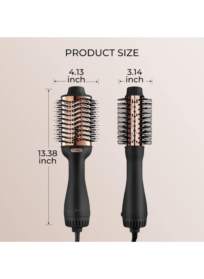 منتقي 3-in-1 Hot Air Brush Hair Dryer & Volumizer | One-Step Electric Hair Straightener Curler & Blow Dryer Brush for Women | Negative Ion Detangler Comb for All Hair Types | Salon Styler with Heat Settings - Image 2