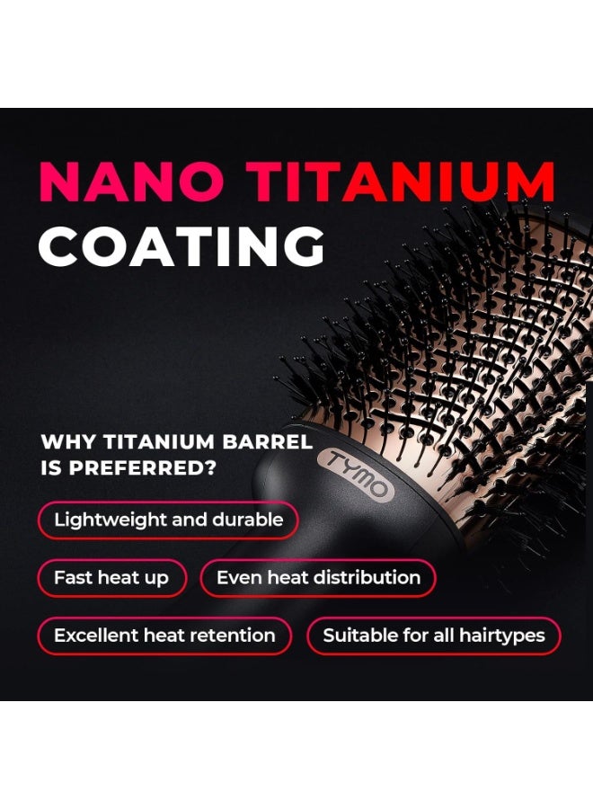 منتقي 3-in-1 Hot Air Brush Hair Dryer & Volumizer | One-Step Electric Hair Straightener Curler & Blow Dryer Brush for Women | Negative Ion Detangler Comb for All Hair Types | Salon Styler with Heat Settings - Image 5