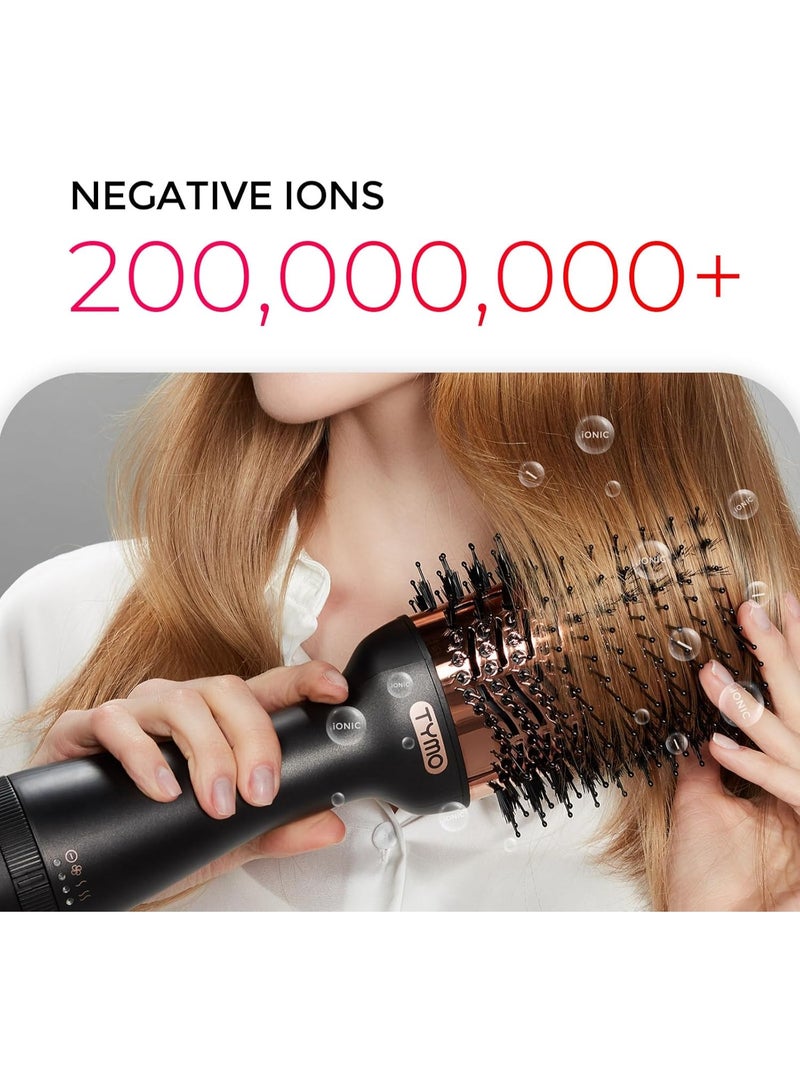 منتقي 3-in-1 Hot Air Brush Hair Dryer & Volumizer | One-Step Electric Hair Straightener Curler & Blow Dryer Brush for Women | Negative Ion Detangler Comb for All Hair Types | Salon Styler with Heat Settings - Image 4