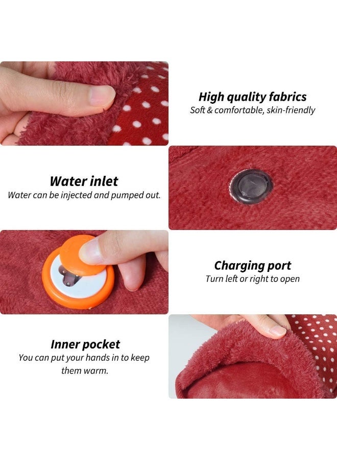 water bags for pain relief, heating bag electric, Heating Pad-Heat Pouch Hot Water Bottle Bag, Electric Hot Water Bag,Heating Pad For Pain Relief (F-grey hot bag) - Image 3