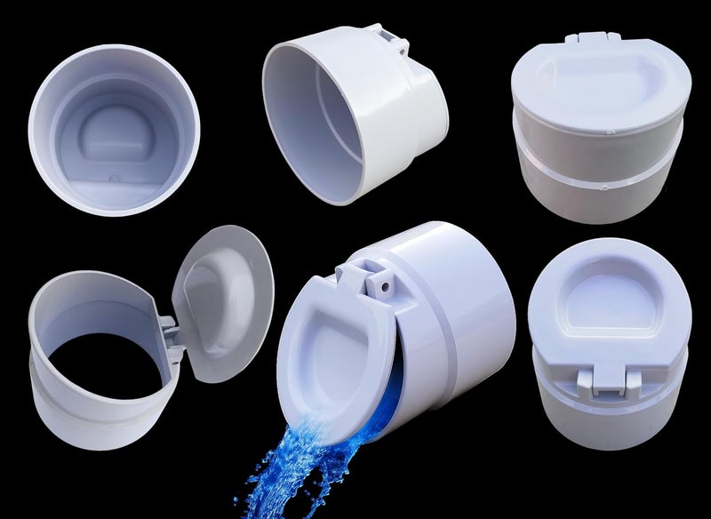 ES EKSAFAR صمام تصريف ESEKSAFAR PVC لمنع تدفق المياه العكسي، الصراصير، الثعابين، البعوض [غطاء تصريف/غطاء تصريف/صمام مياه غير راجع (75 مم) - Image 4