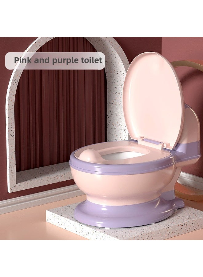 ORiTi Children'S Simulated Toilet Seat, Large Size For Boys, Girls, Babies, Infants, And Toddlers, With A Specialized Toilet Bowl - Pink  - Image 1