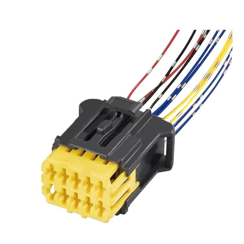 10 دبوس سيارة سلك تسخير ذكر أنثى لـ 206 مرآة جانبية بلاستيك 10p أنثى 1 مجموعة - Image 1