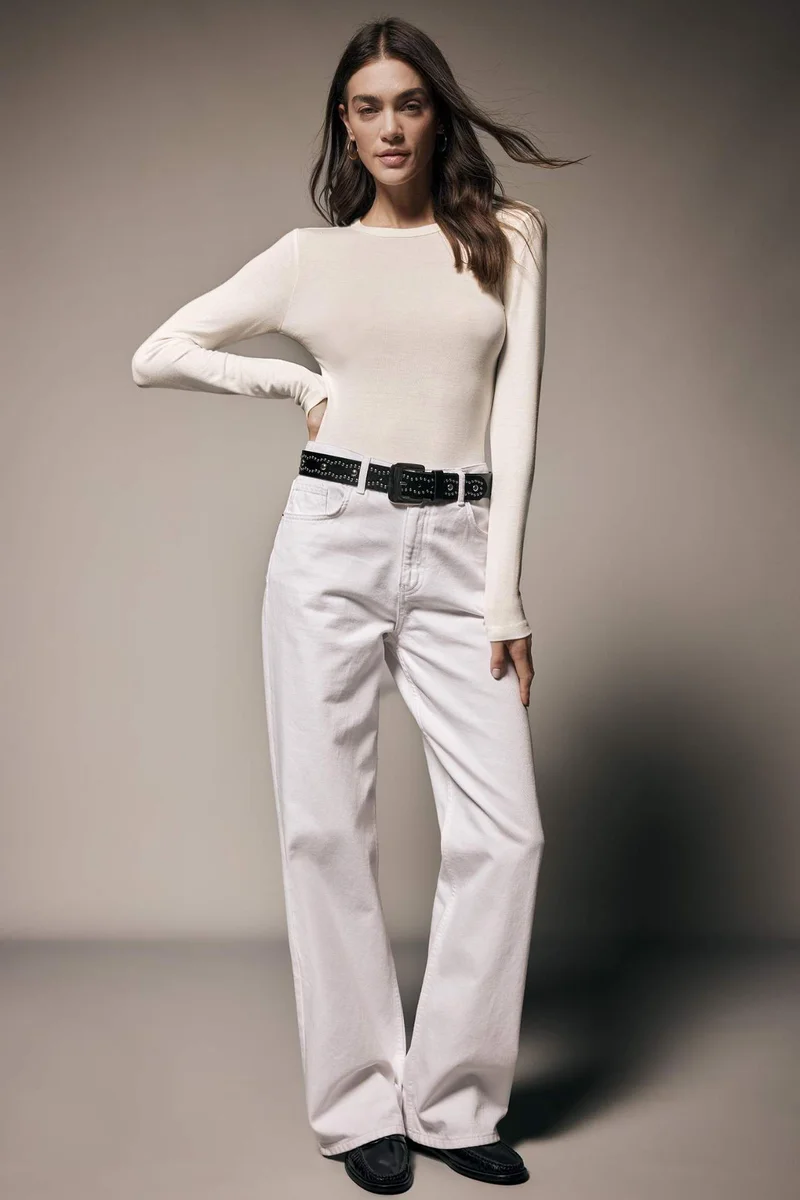 ديفاكتو Woman Rectangle Clasp Faux Leather