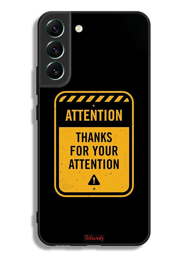 Tolwak Samsung Galaxy S22 Plus 5G Protective Case Cover Thanks For Attention - Image 3